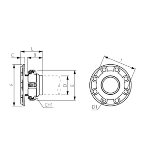 SACA 90023 teknisk tegning