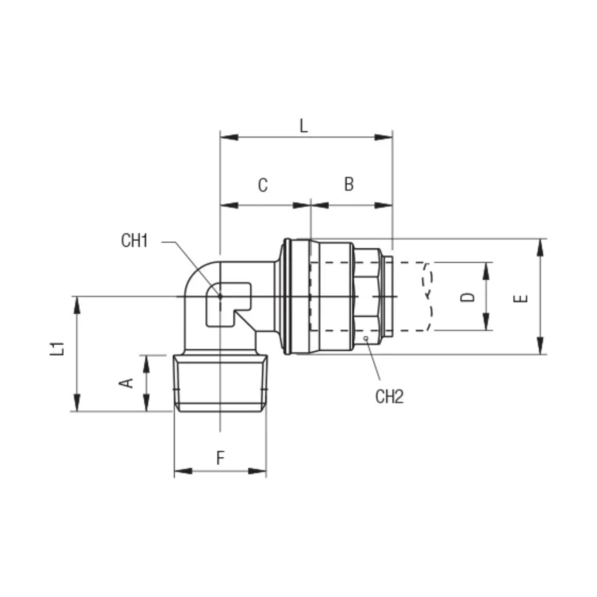 SACA 90150 teknisk tegning