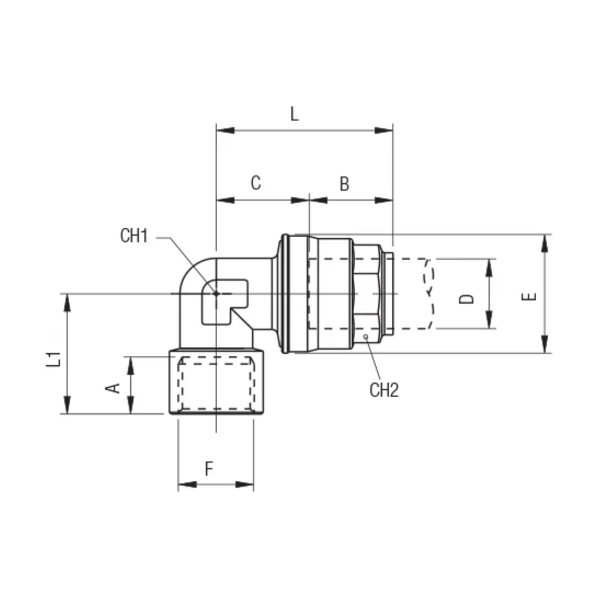 SACA 90160 teknisk tegning