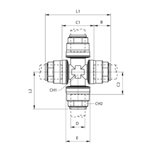 SACA 90300 teknisk tegning