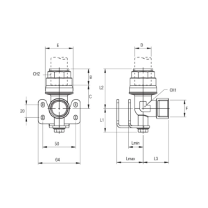 SACA 90600 teknisk tegning