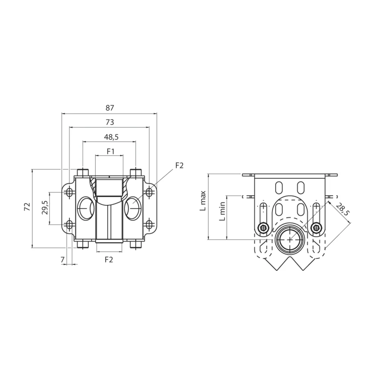 SACA 90642 teknisk tegning