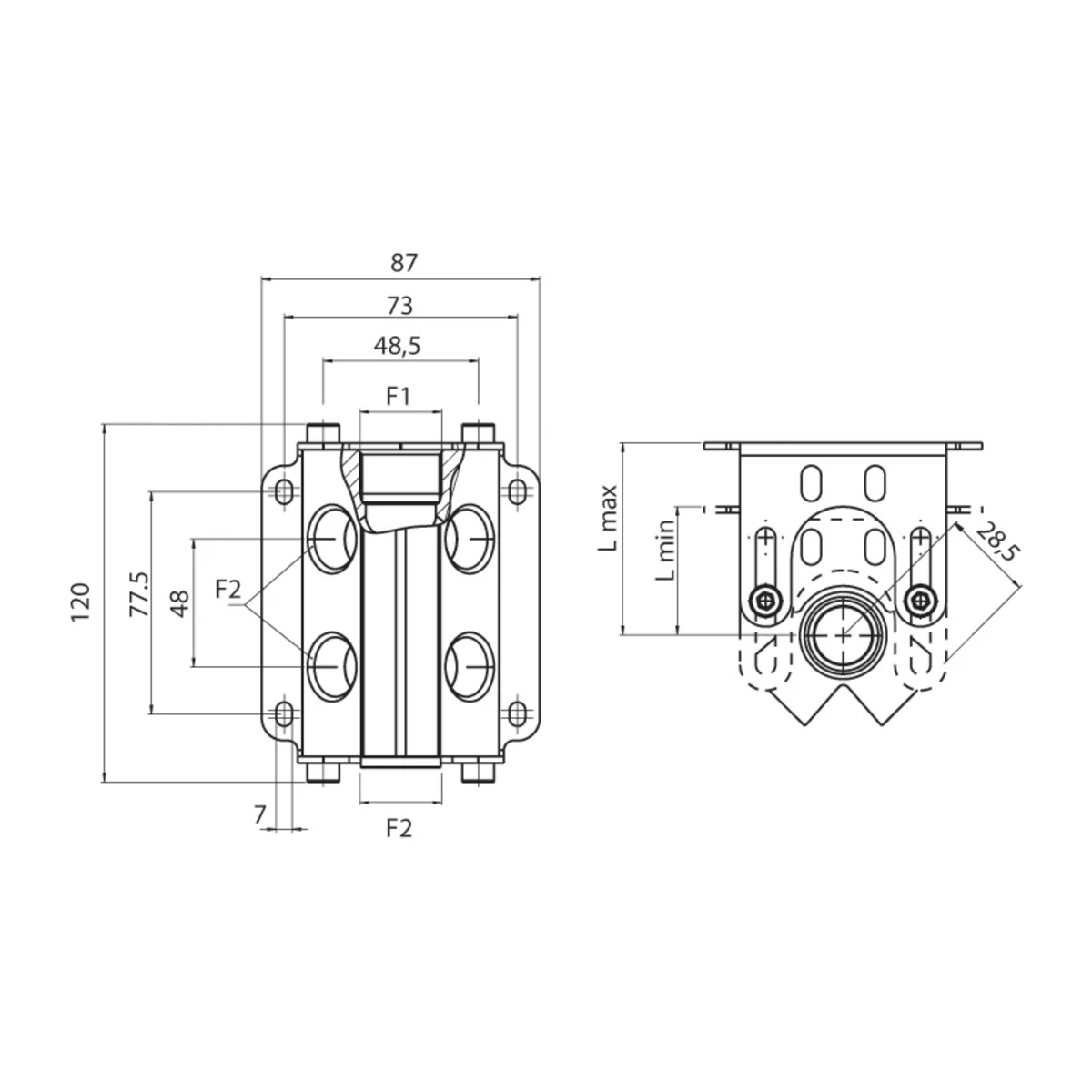 SACA 90644 teknisk tegning