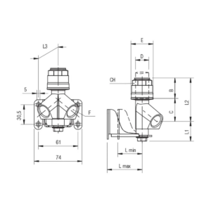 SACA 90660 teknisk tegning