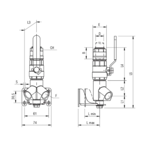 SACA 90664 teknisk tegning