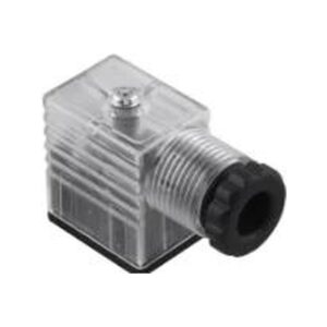 Terminalboks til magnetventilspole, transparent, med LED